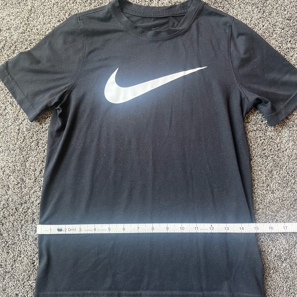 Nike Black Tee with White Logo - Picture 4 of 5